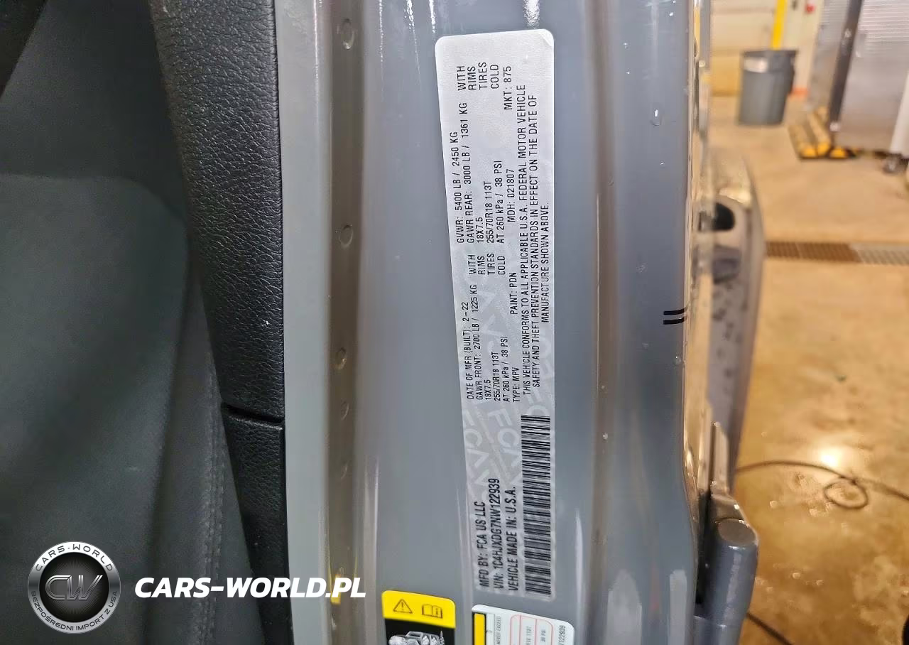 2022 Jeep Wrangler Unlimited Sport VIN:1C4HJXDG7NW122939 - 12