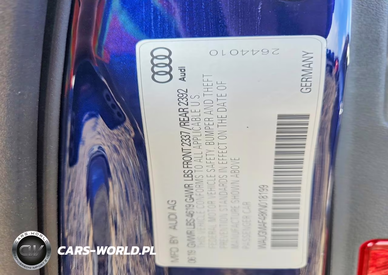 2019 Audi A4 Premium VIN:WAUGMAF48KN018199 - 13