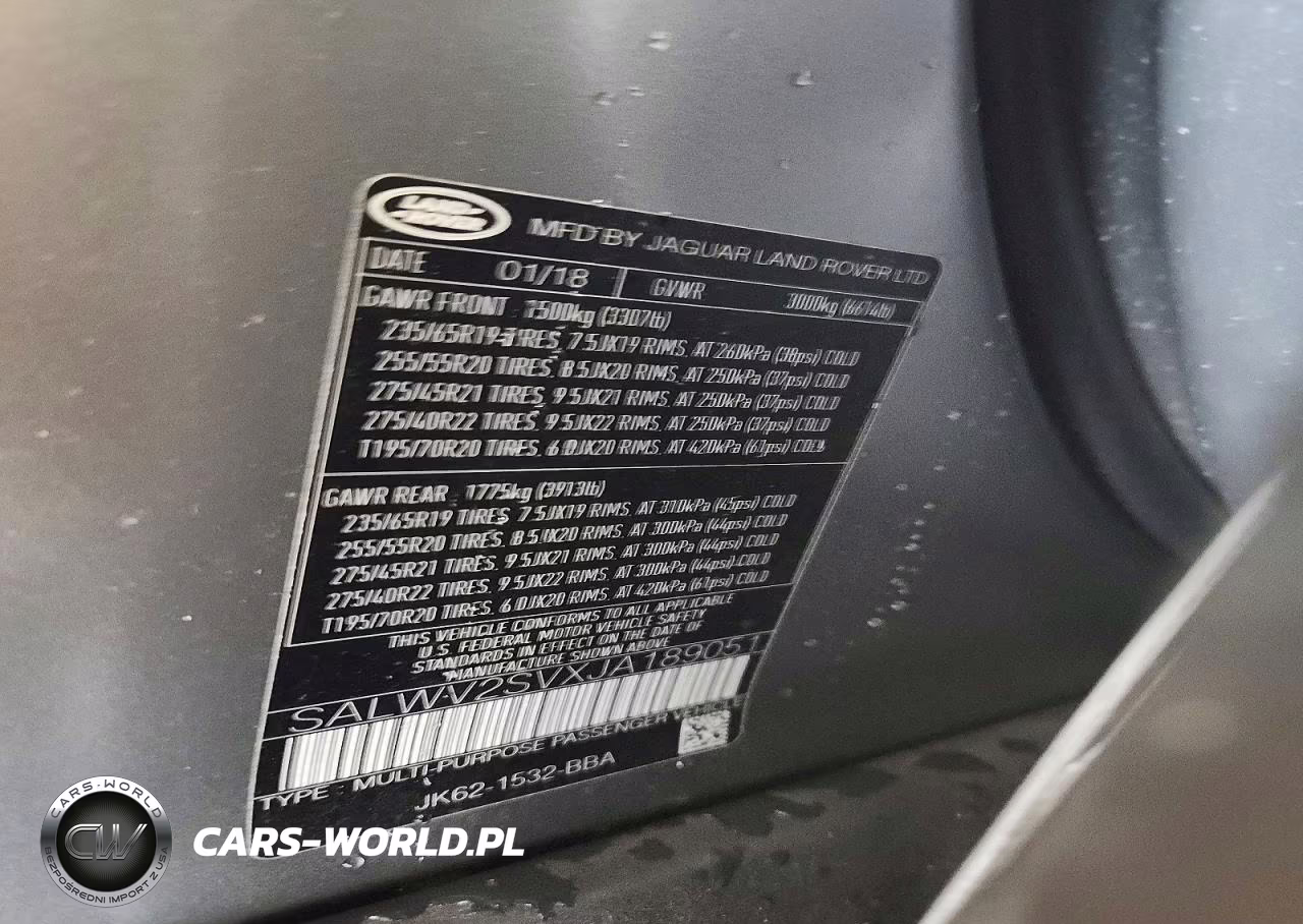 2018 Land Rover Range Rover Sport Hse Dynamic VIN:SALWV2SVXJA189051 - 13
