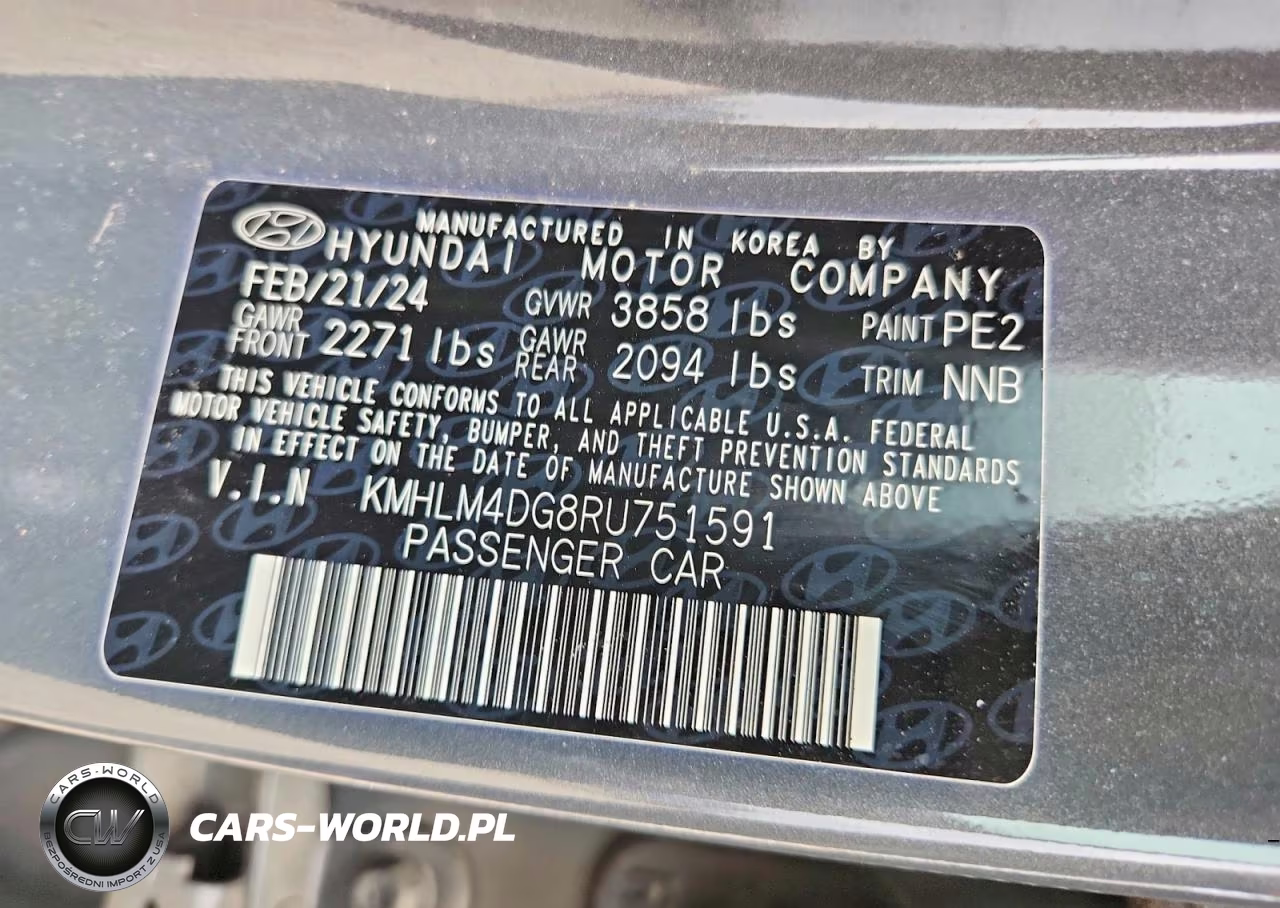 2024 Hyundai Elantra Sel VIN:KMHLM4DG8RU751591 - 12