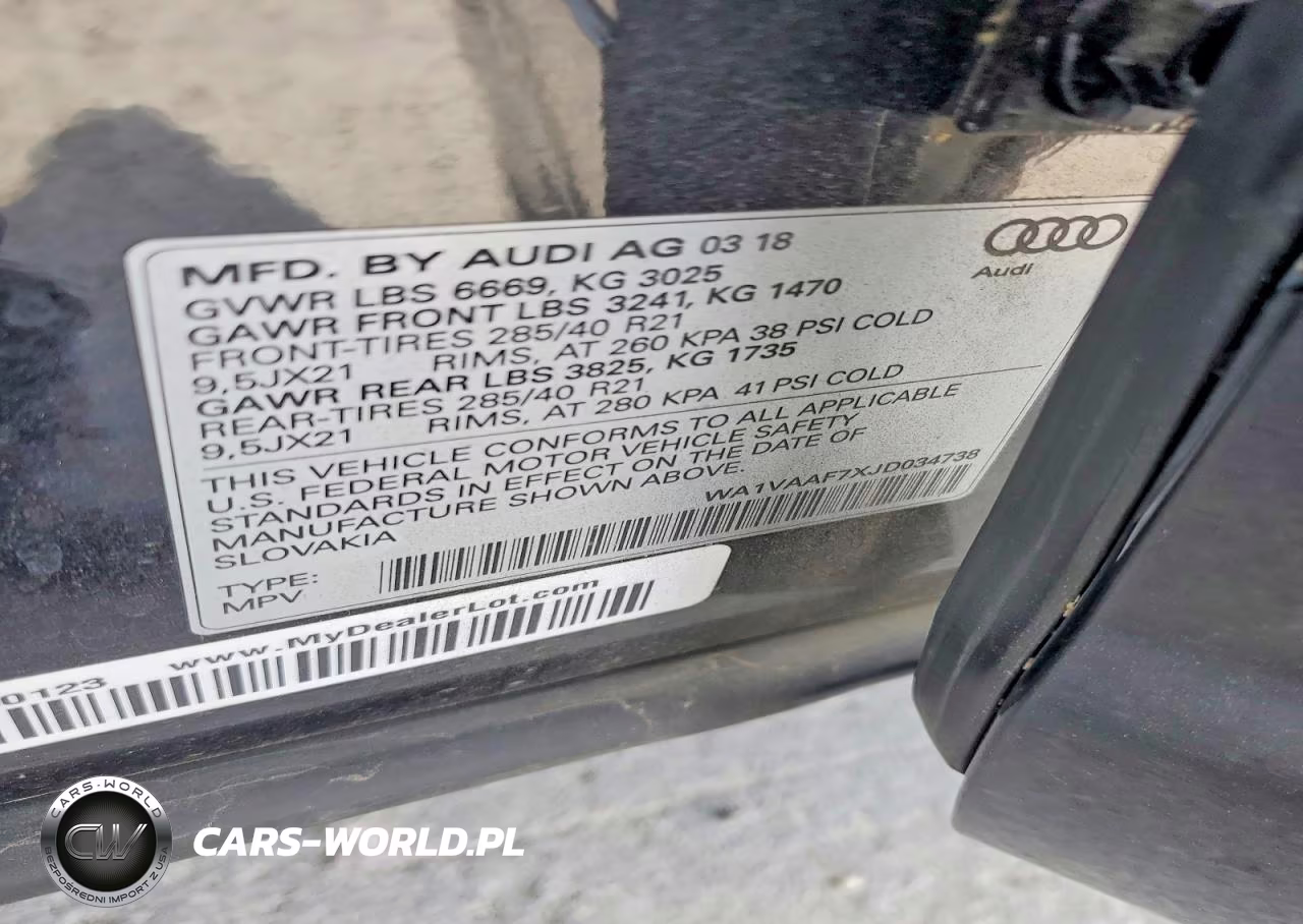 2018 Audi Q7 Prestige VIN:WA1VAAF7XJD034738 - 13