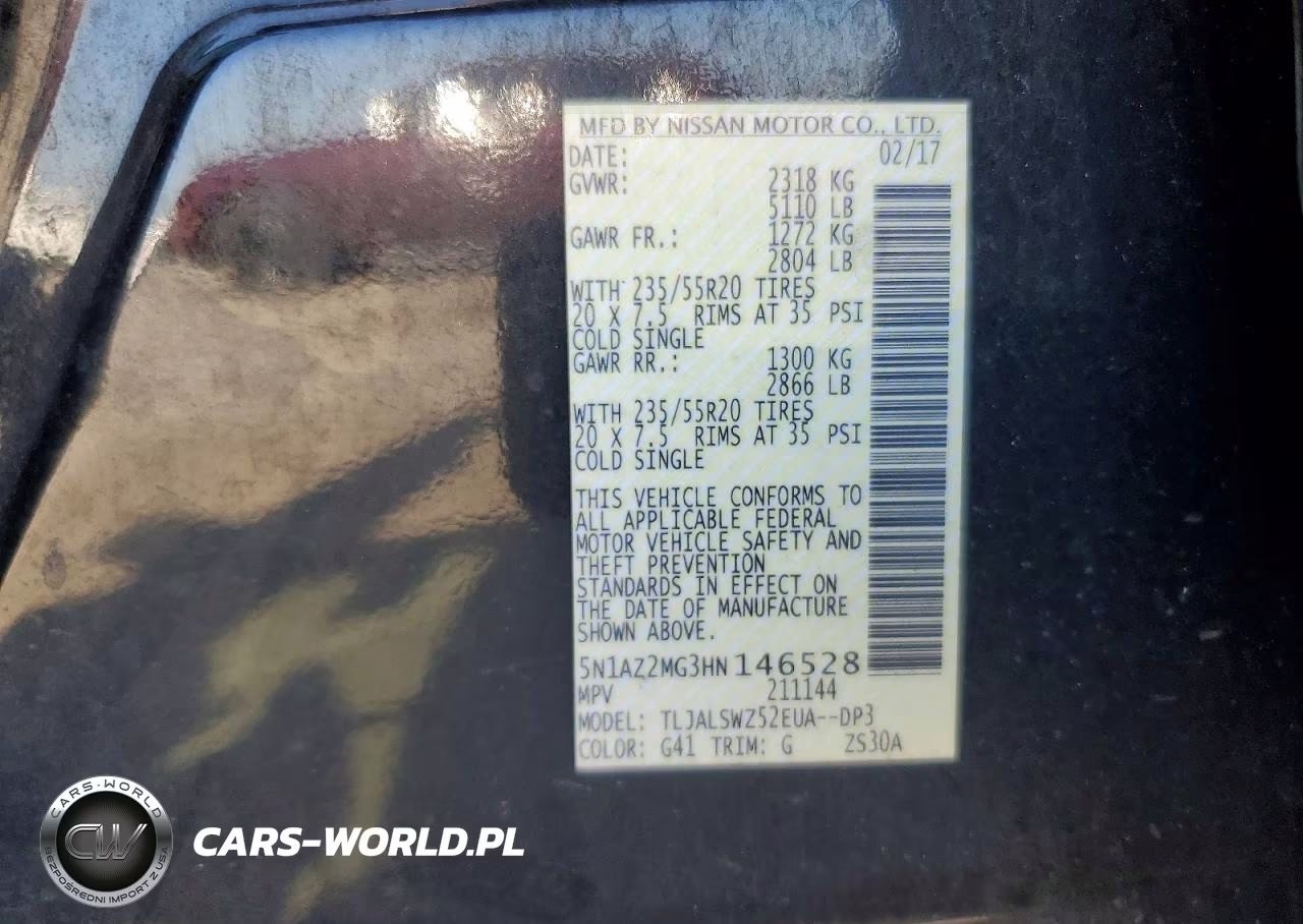 2017 Nissan Murano Platinum VIN:5N1AZ2MG3HN146528 - 13