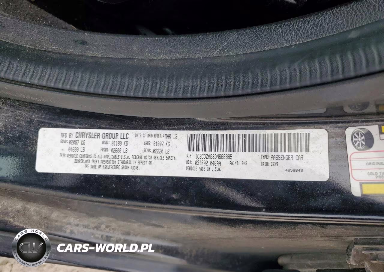 2013 Dodge Avenger Se VIN:1C3CDZAG8DN668885 - 12