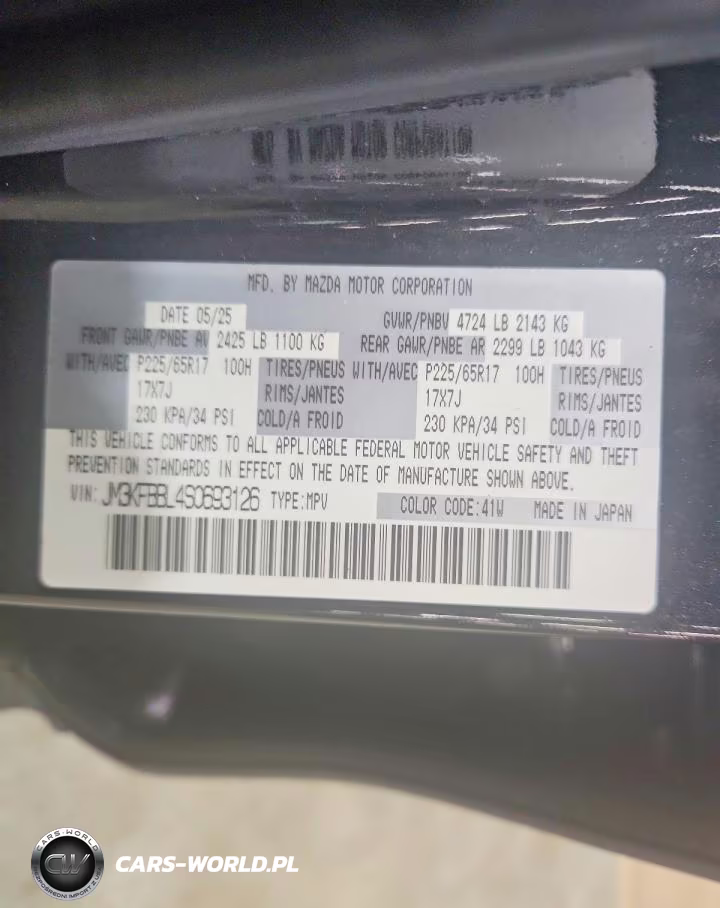 2025 Mazda Cx-5 Select VIN:JM3KFBBL4S0693126 - 13