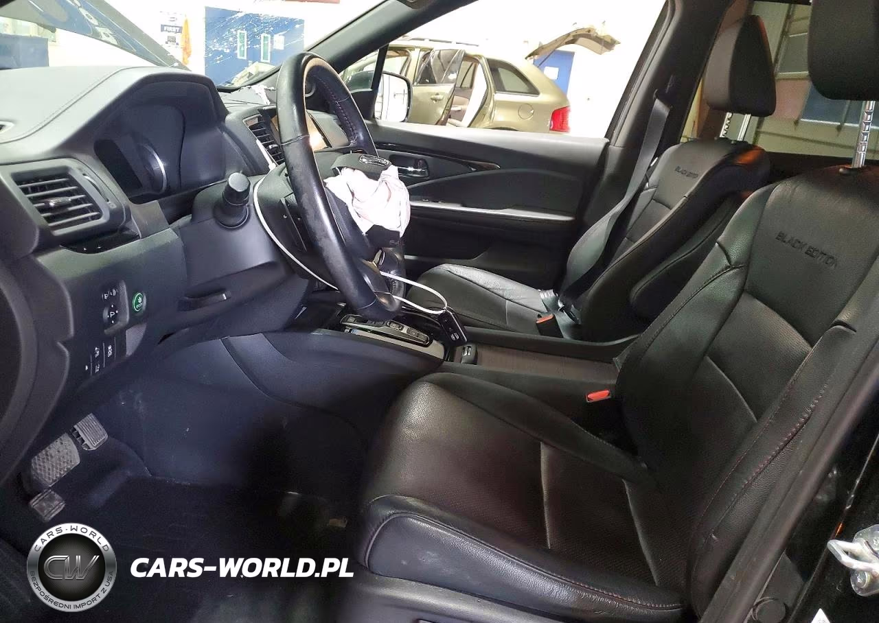 2022 Honda Pilot Black VIN:5FNYF6H72NB006929 - 7