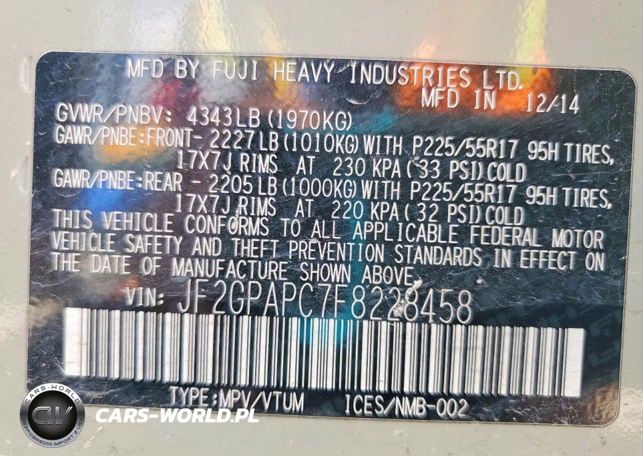 2015 Subaru Xv Crosstrek 2.0 Limited VIN:JF2GPAPC7F8228458 - 13