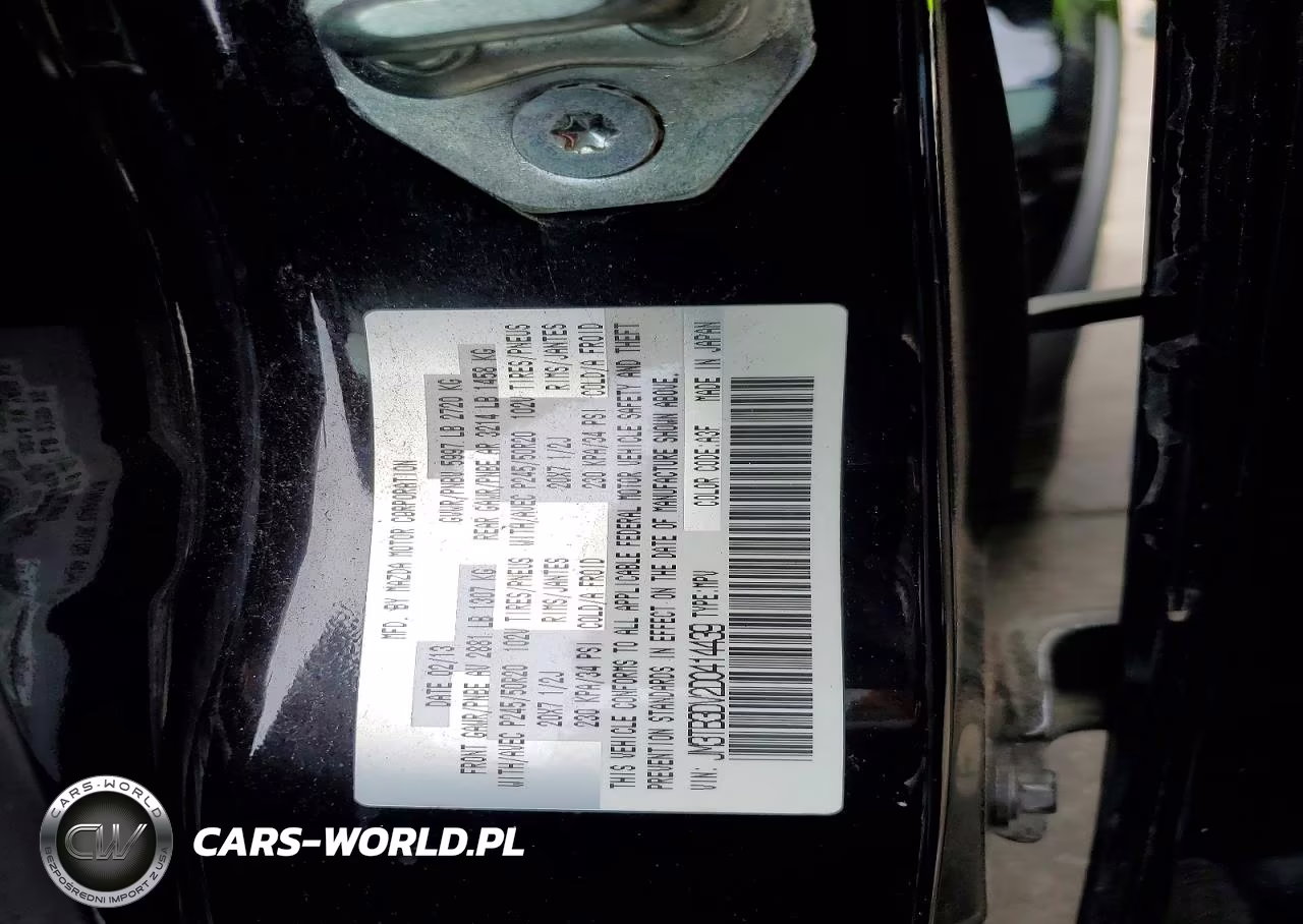 2013 Mazda Cx-9 Grand Touring VIN:JM3TB3DV2D0414439 - 12