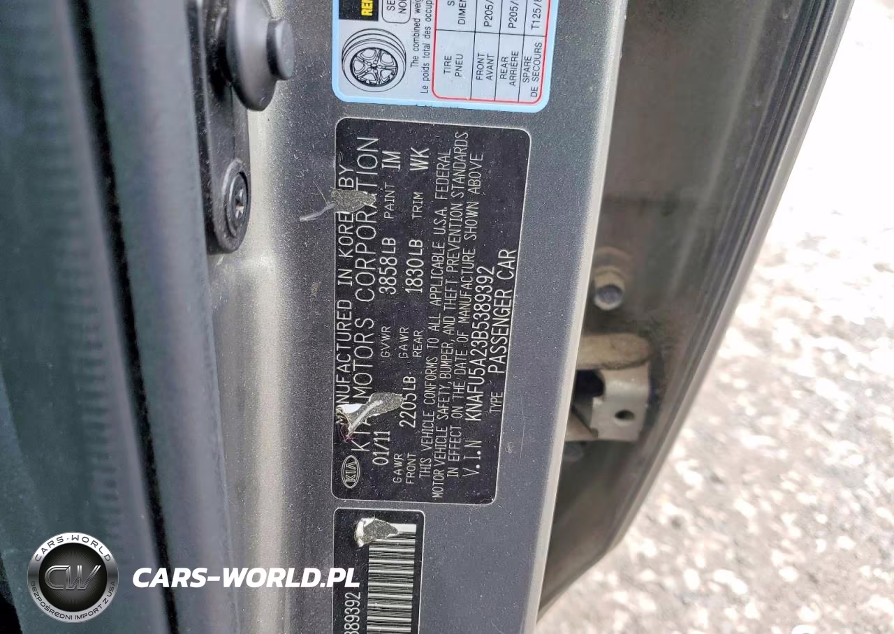 2011 Kia Forte Ex VIN:KNAFU5A23B5389392 - 12