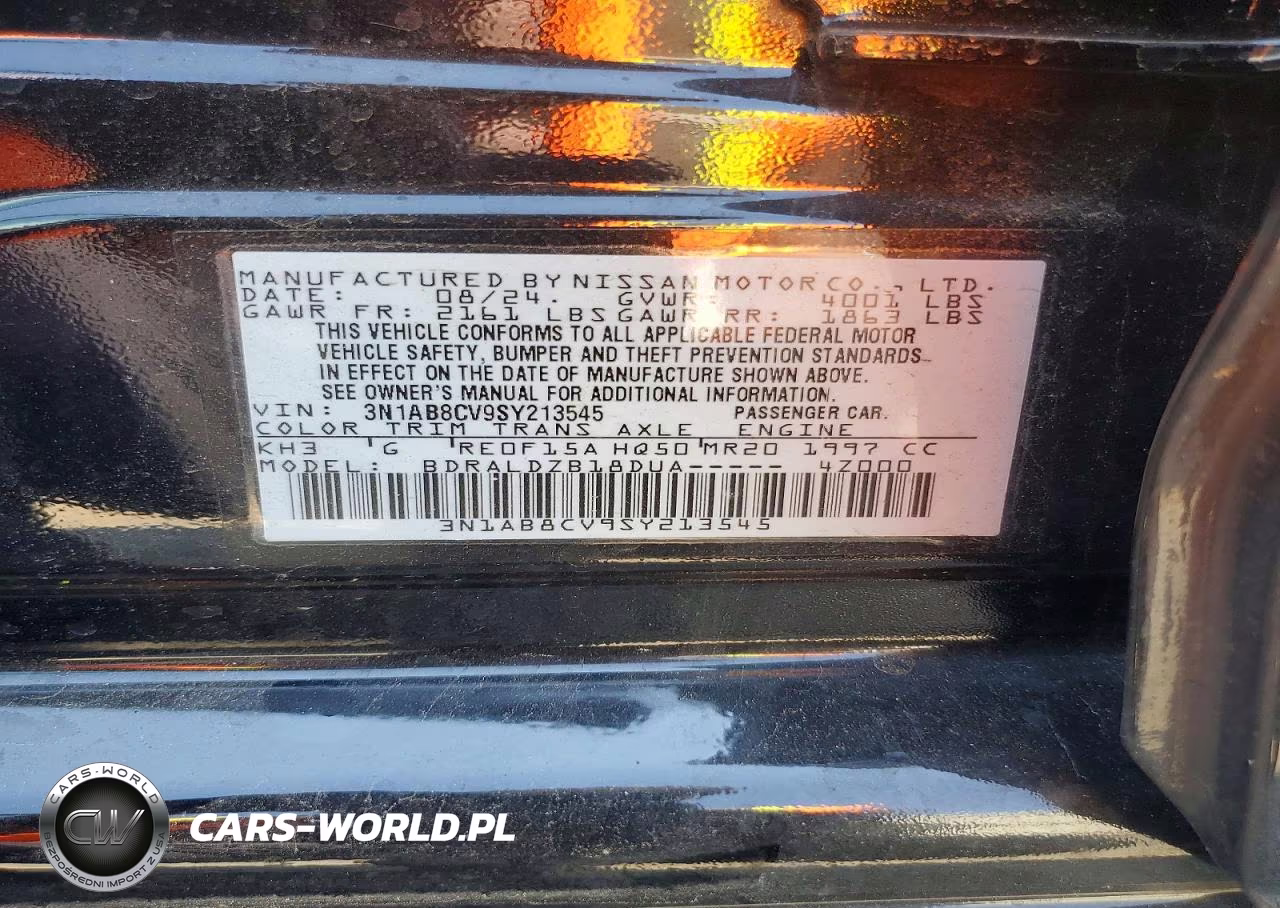 2025 Nissan Sentra Sv VIN:3N1AB8CV9SY213545 - 13