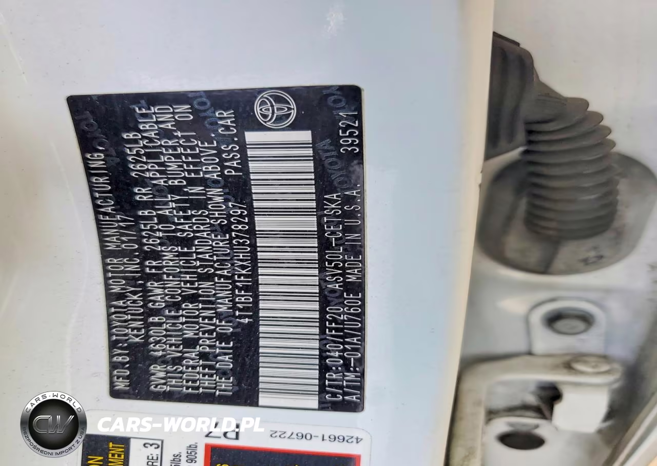 2017 Toyota Camry Se VIN:4T1BF1FKXHU378297 - 12
