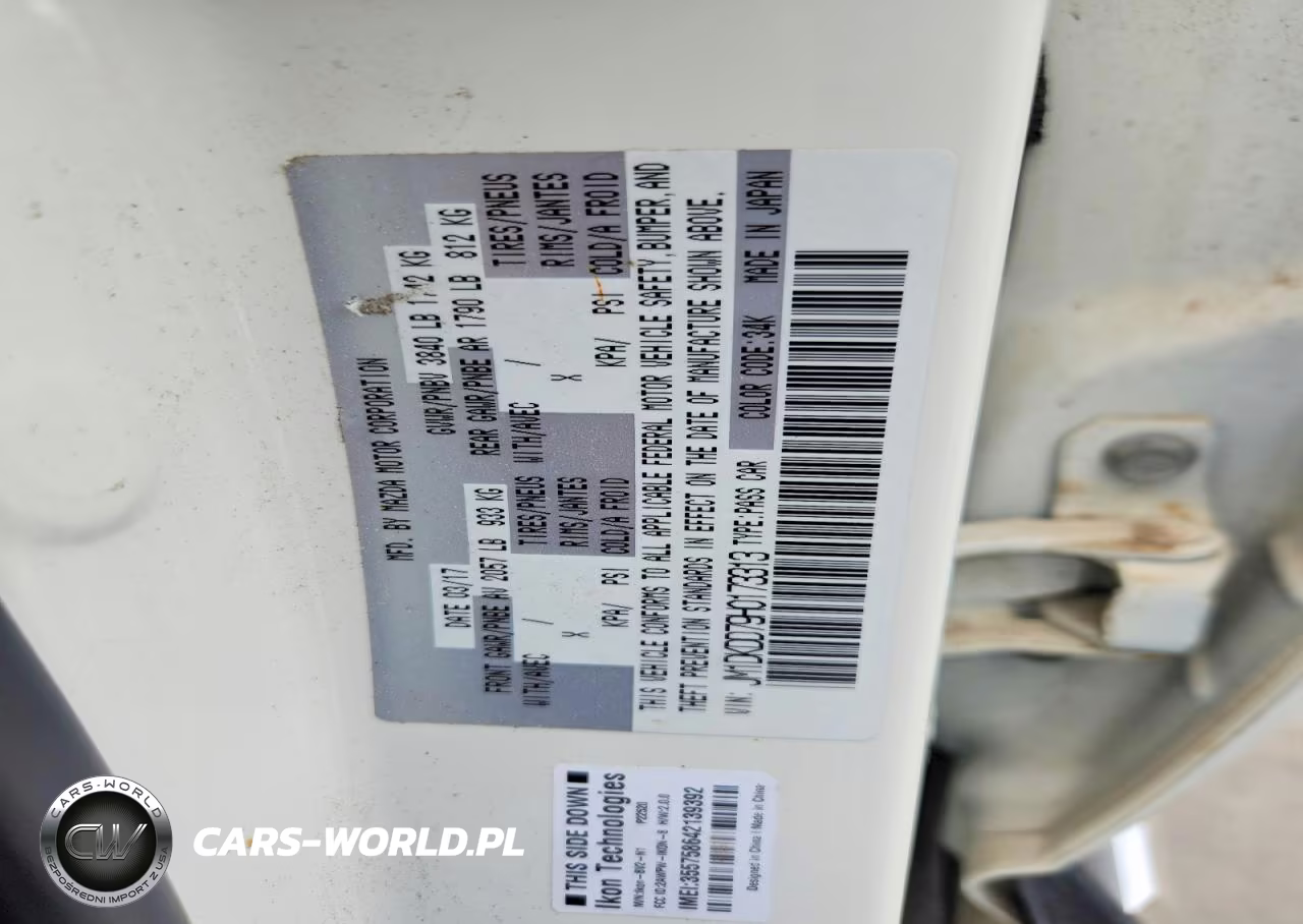 2017 Mazda Cx-3 Grand Touring VIN:JM1DKDD79H0173313 - 13