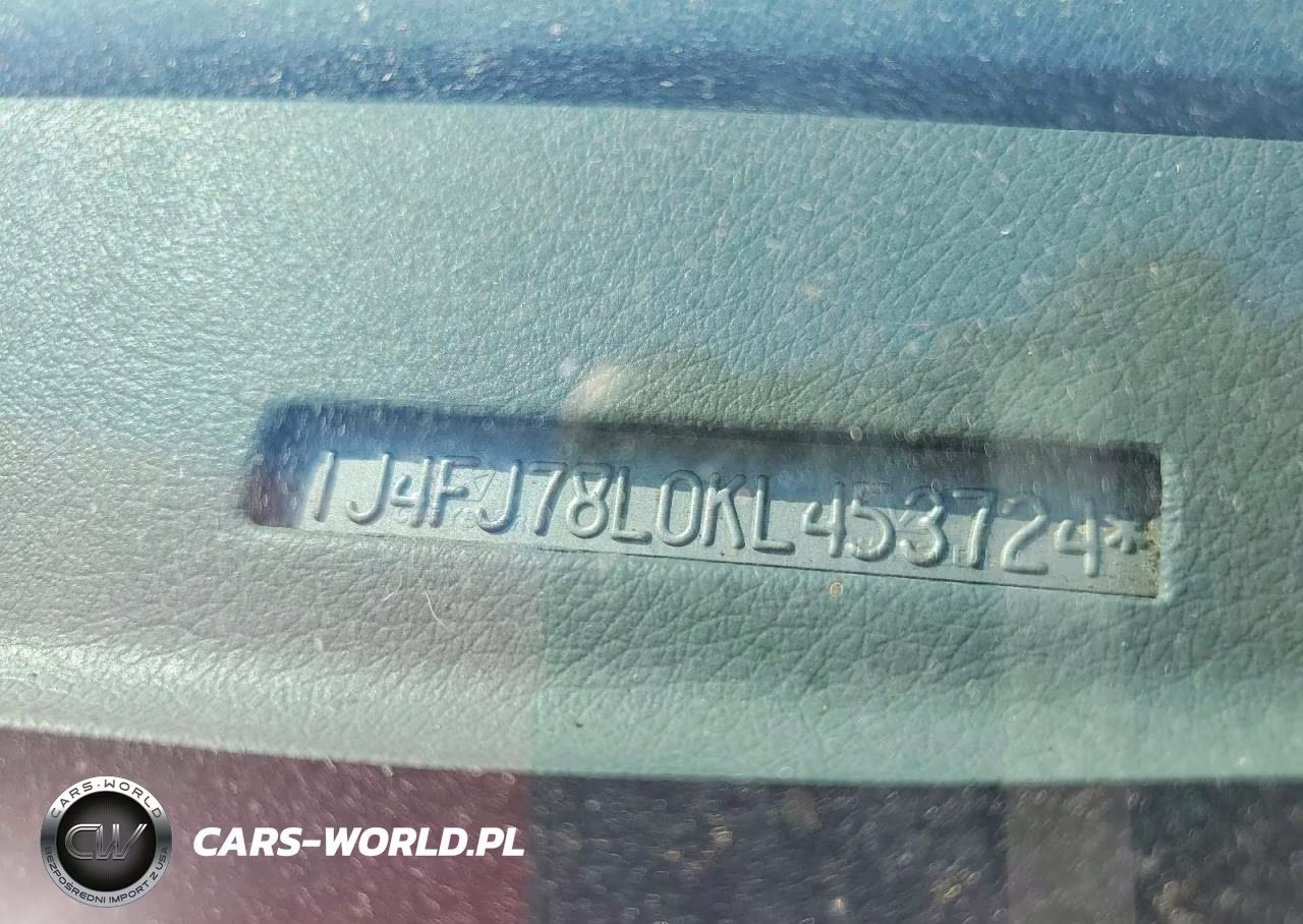 1989 Jeep Cherokee Limited VIN:1J4FJ78L0KL453724 - 13
