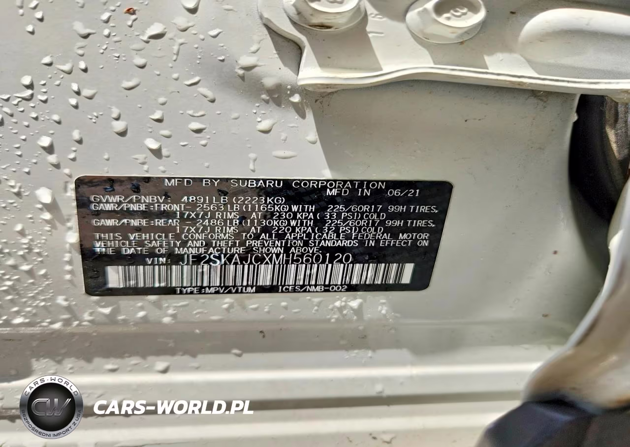 2021 Subaru Forester Premium VIN:JF2SKAJCXMH560120 - 12