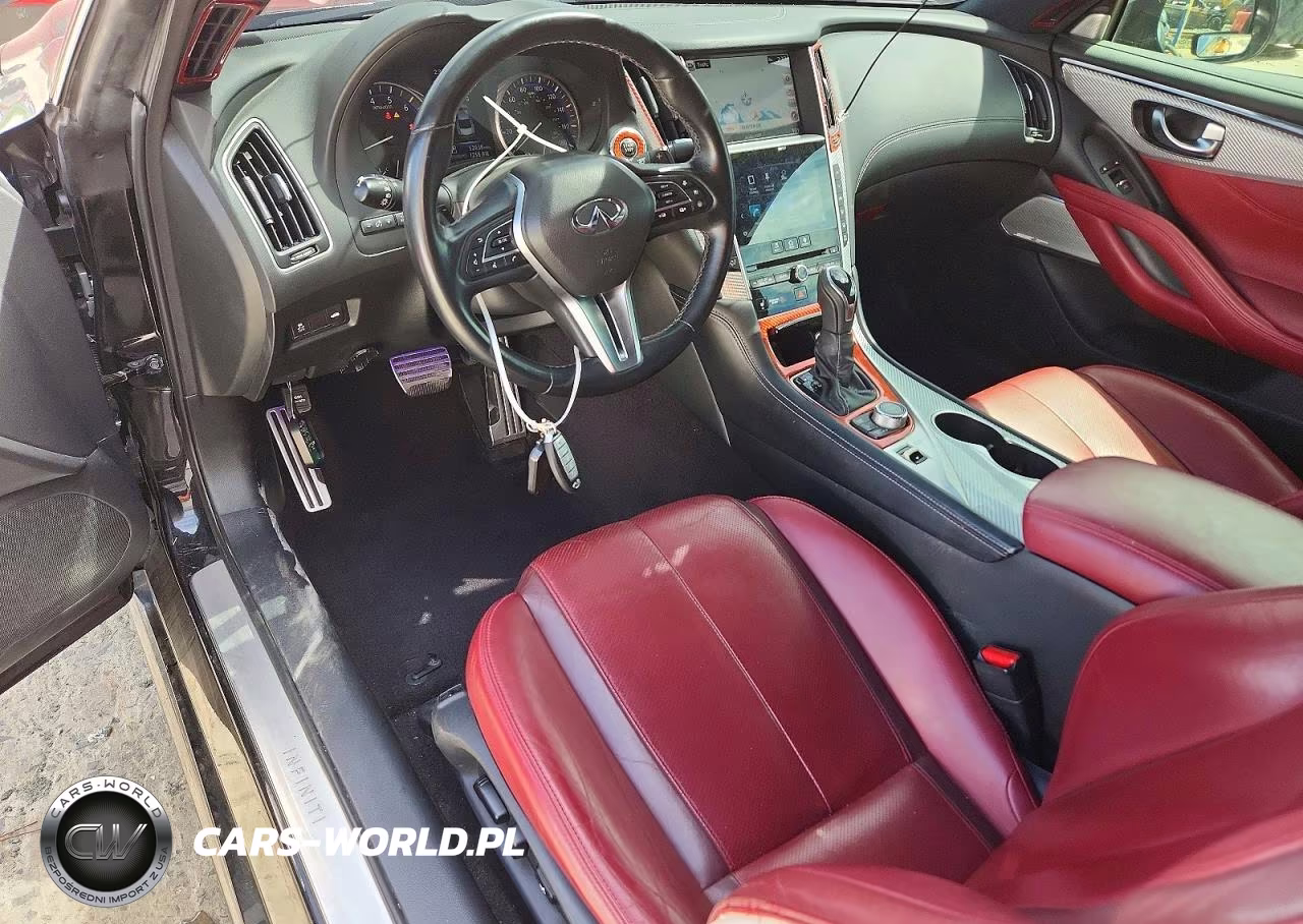 2019 Infiniti Q60 Red Sport 400 VIN:JN1FV7EK3KM360456 - 8