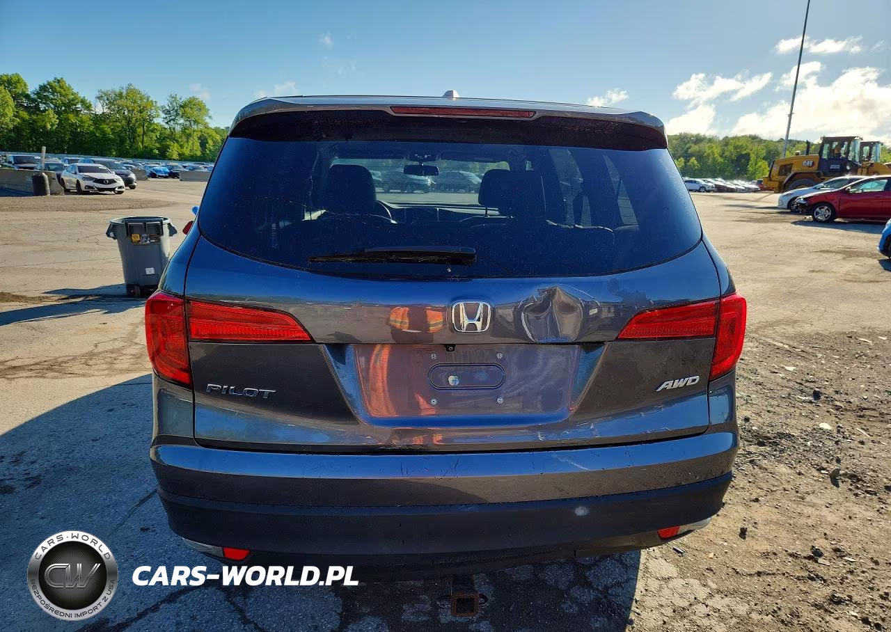 2017 Honda Pilot Exl VIN:5FNYF6H57HB038116 - 6