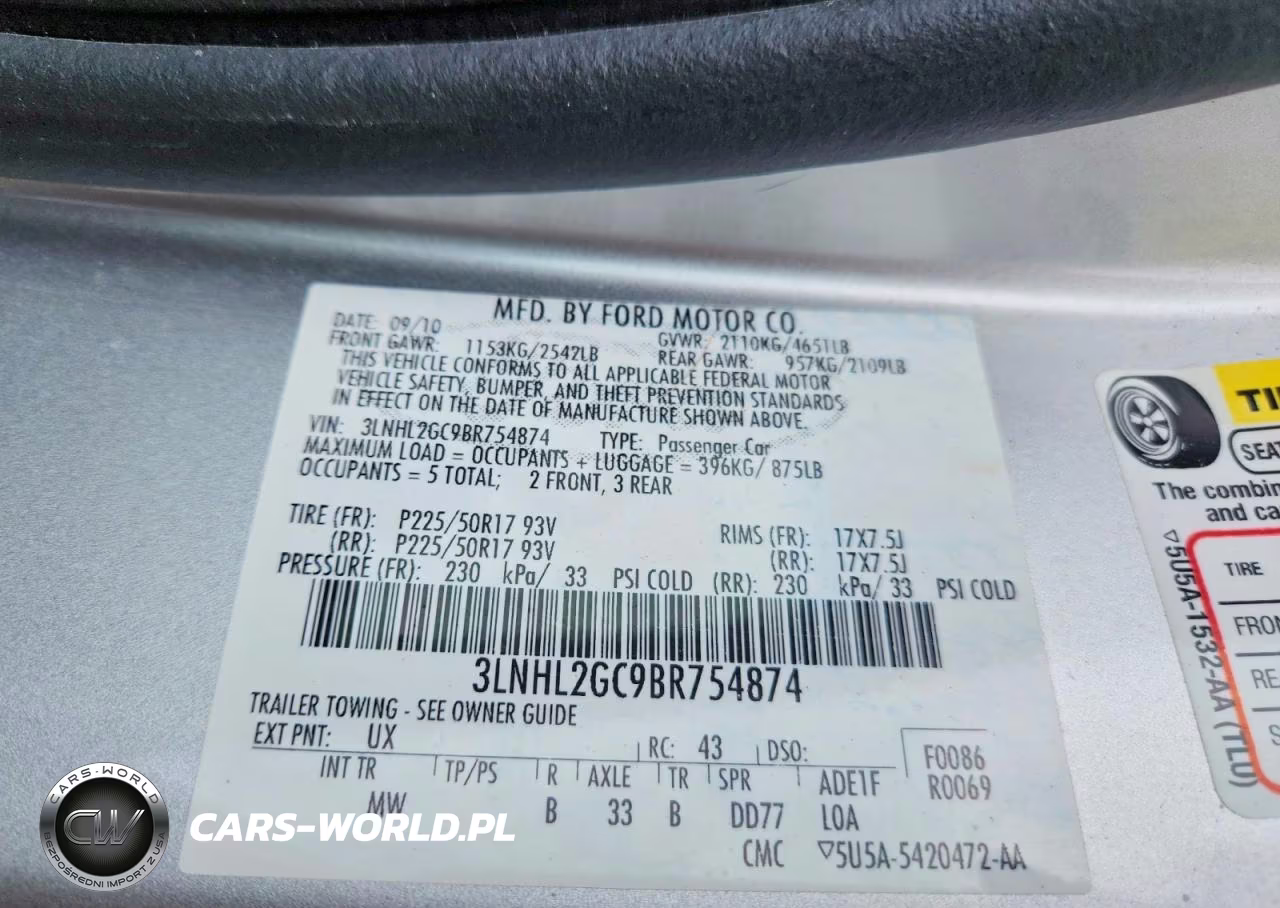 2011 Lincoln Mkz VIN:3LNHL2GC9BR754874 - 12