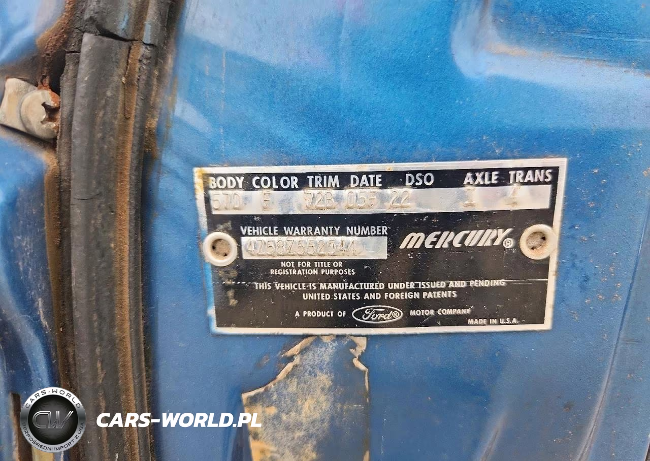 1964 Merc Marauder VIN:4Z58Z552544 - 12