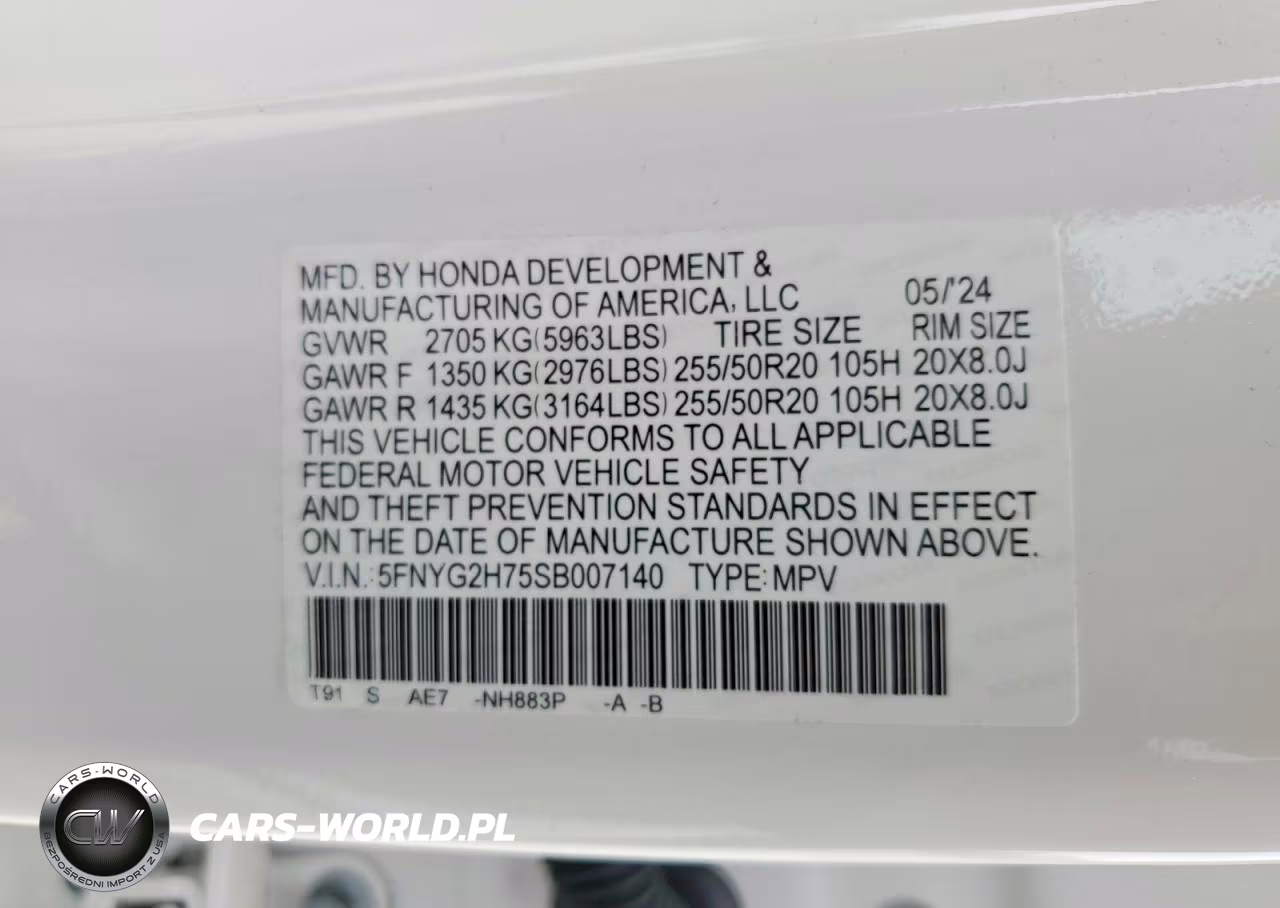 2025 Honda Pilot Touring VIN:5FNYG2H75SB007140 - 13