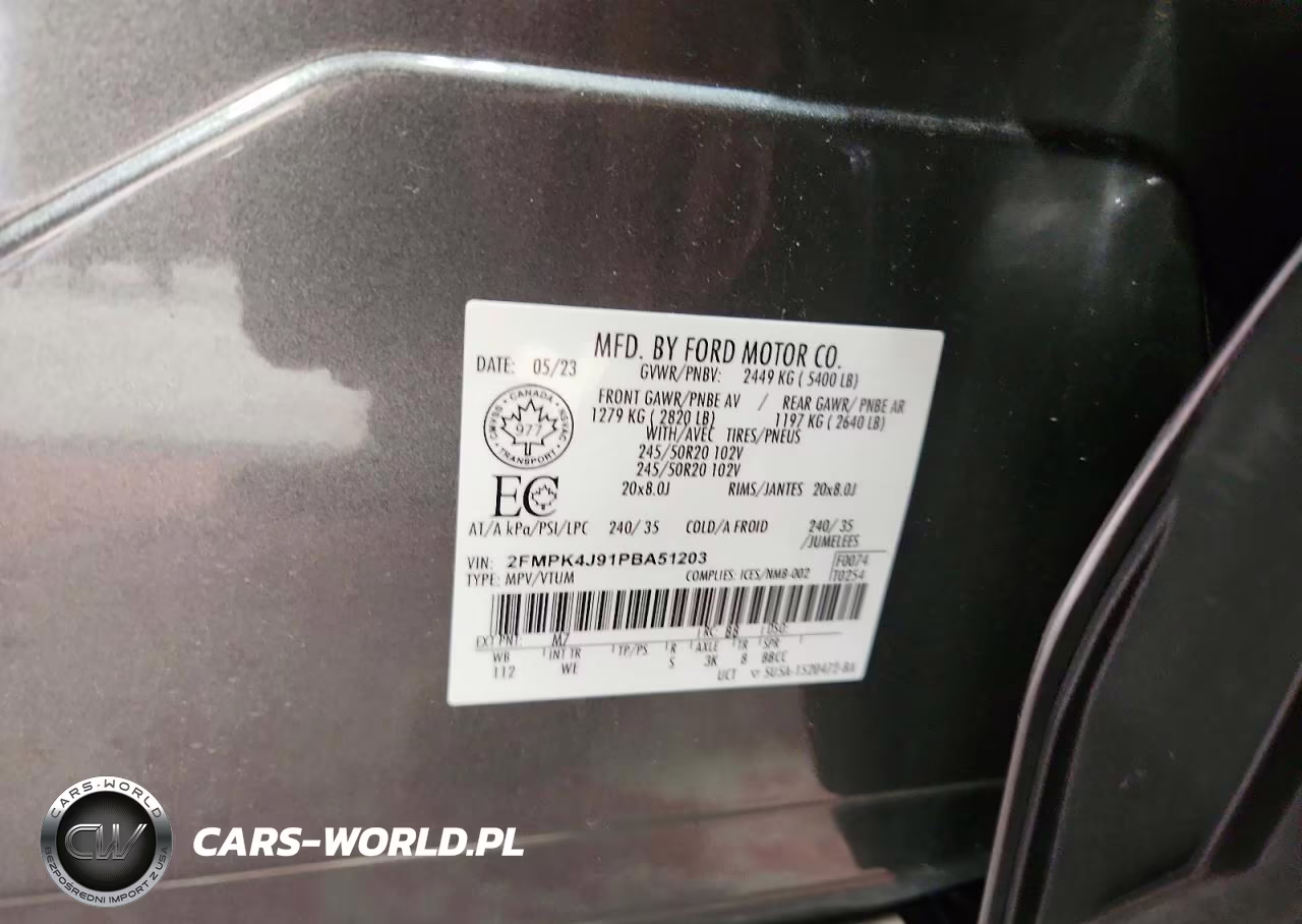 2023 Ford Edge Sel VIN:2FMPK4J91PBA51203 - 12