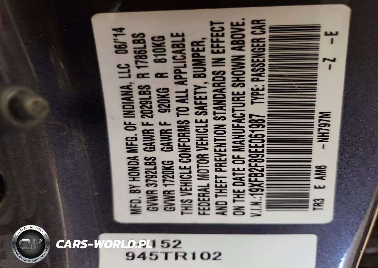2014 Honda Civic Ex VIN:19XFB2F89EE061987 - 12
