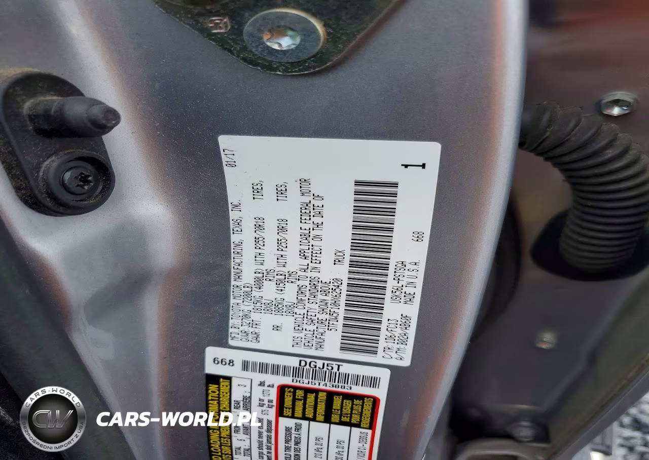 2017 Toyota Tundra Sr5 VIN:5TFDW5F10HX625420 - 12