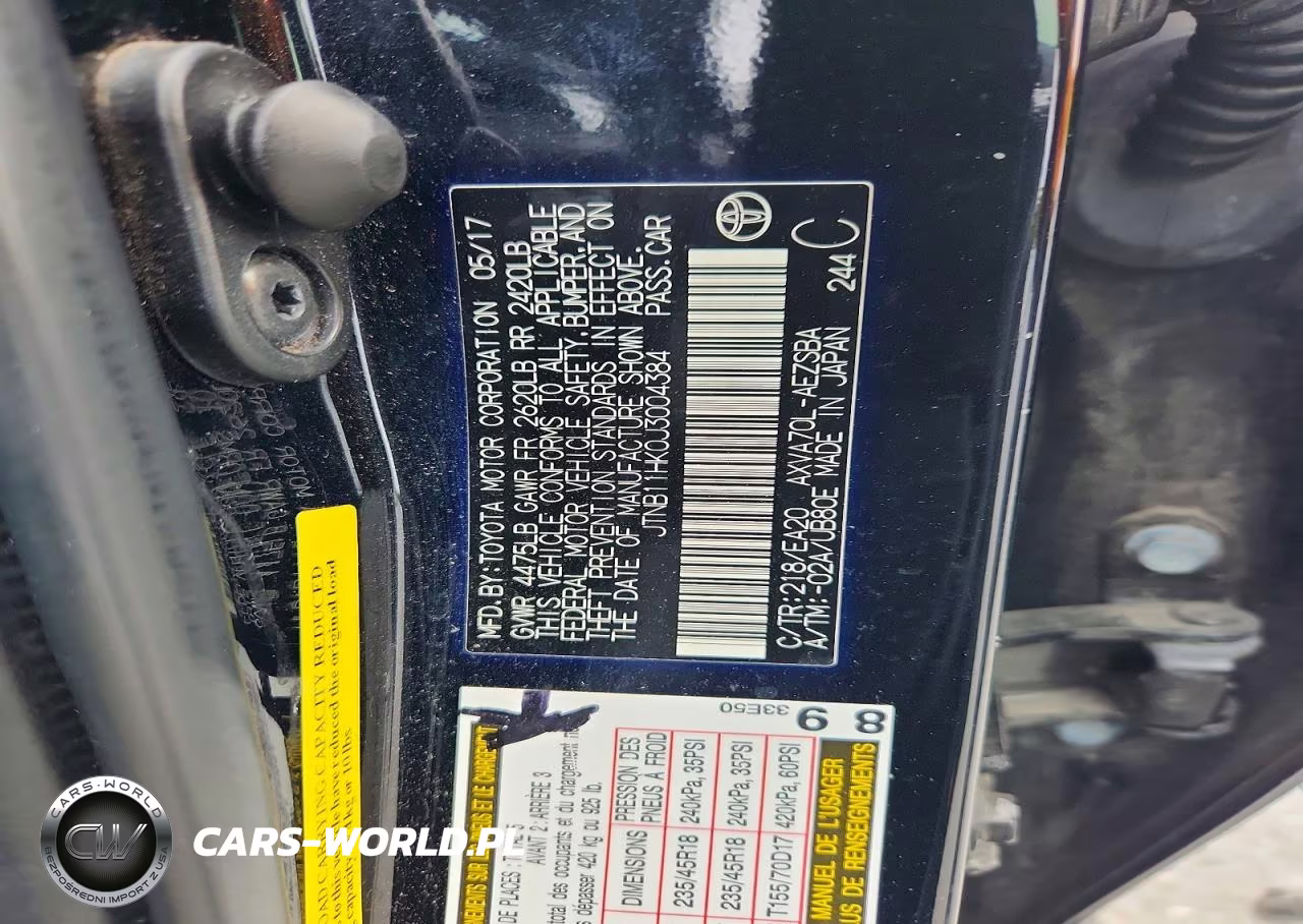 2018 Toyota Camry Se VIN:JTNB11HK0J3004384 - 12