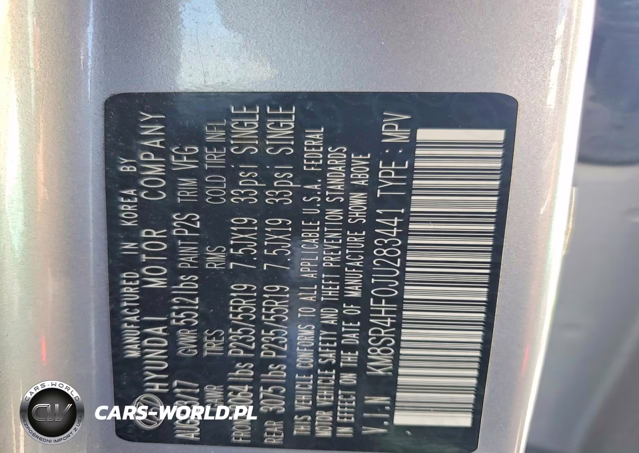 2018 Hyundai Santa Fe Se Ultimate VIN:KM8SR4HF0JU283441 - 13