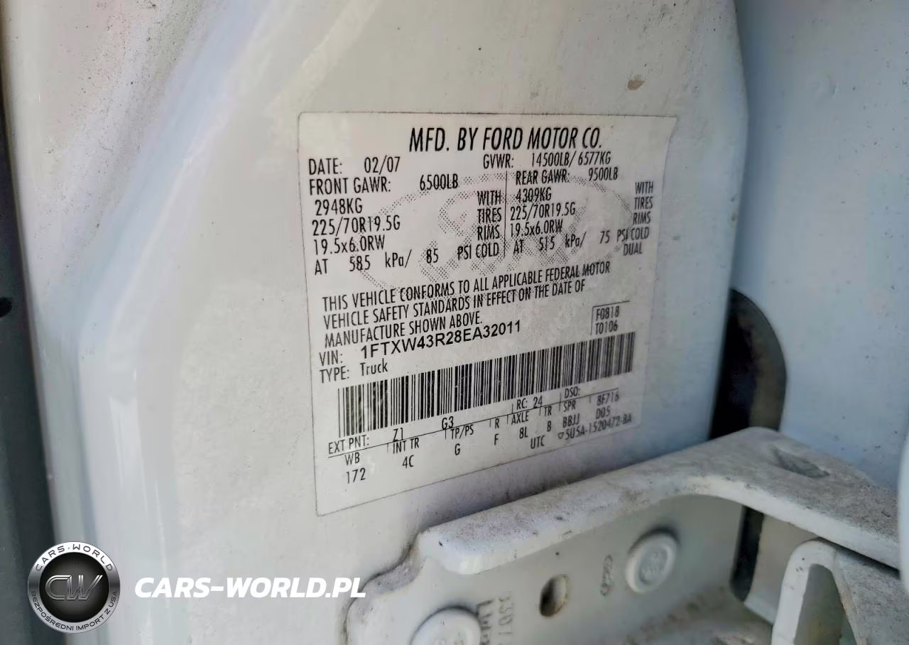 2008 Ford F450 Super Duty VIN:1FTXW43R28EA32011 - 12