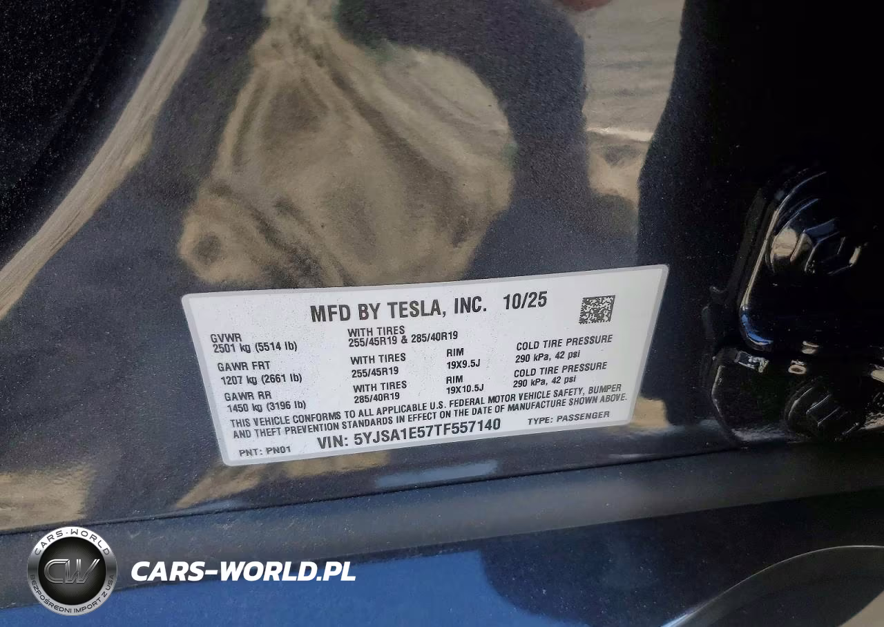 2026 Tesla Model S VIN:5YJSA1E57TF557140 - 13