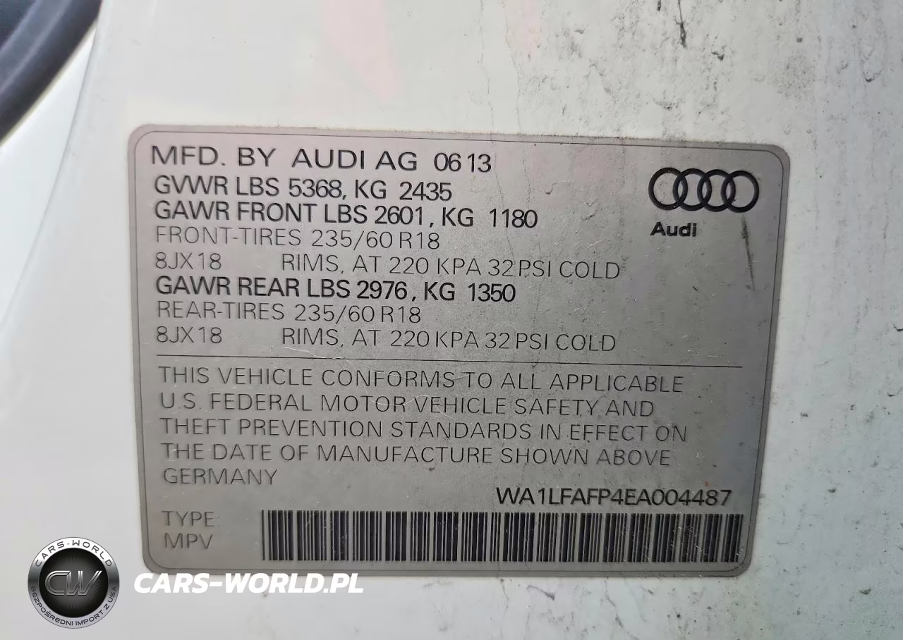 2014 Audi Q5 Premium Plus VIN:WA1LFAFP4EA004487 - 13