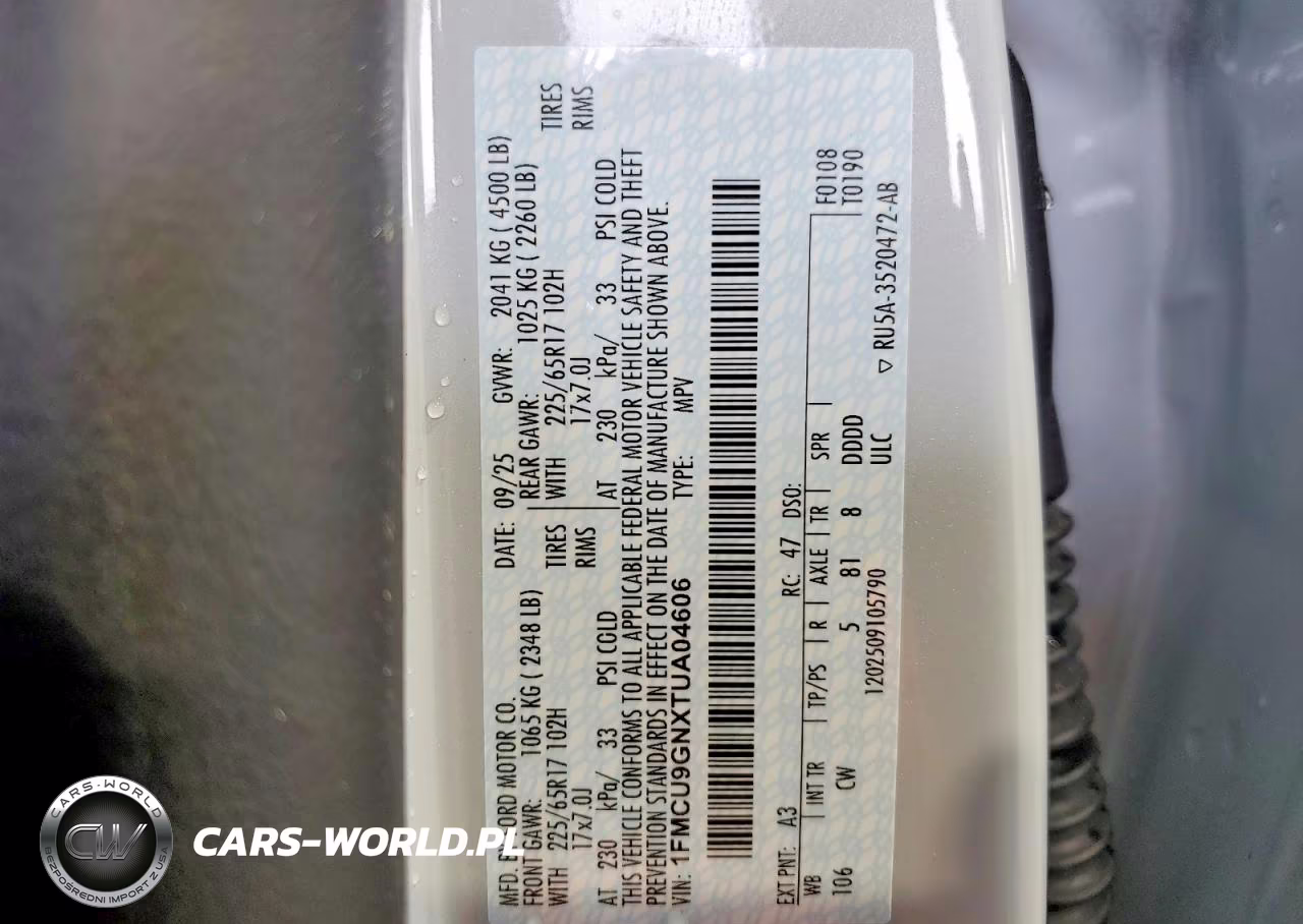 2026 Ford Escape Active VIN:1FMCU9GNXTUA04606 - 14