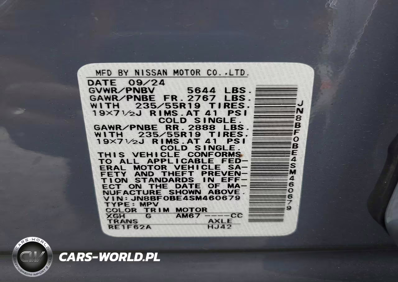 2025 Nissan Ariya Evolve+ VIN:JN8BF0BE4SM460679 - 14