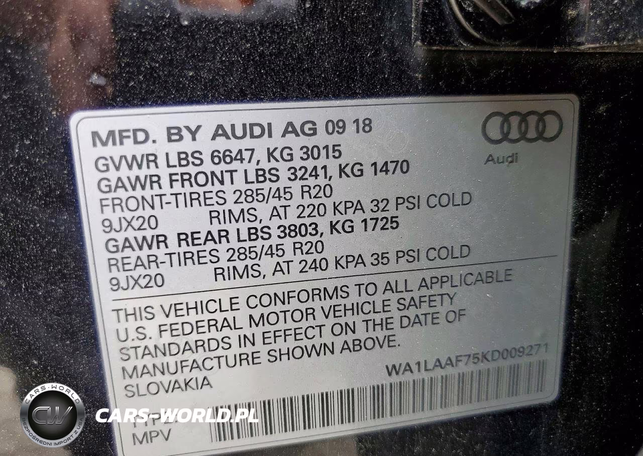 2019 Audi Q7 Premium Plus VIN:WA1LAAF75KD009271 - 14