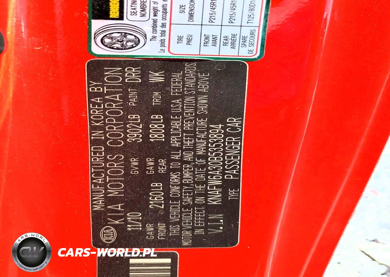2011 Kia Forte Sx VIN:KNAFW6A30B5353894 - 12