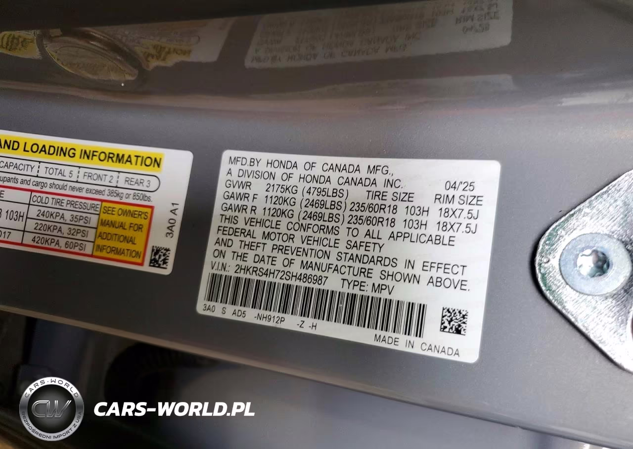 2025 Honda Cr-V Exl VIN:2HKRS4H72SH486987 - 12