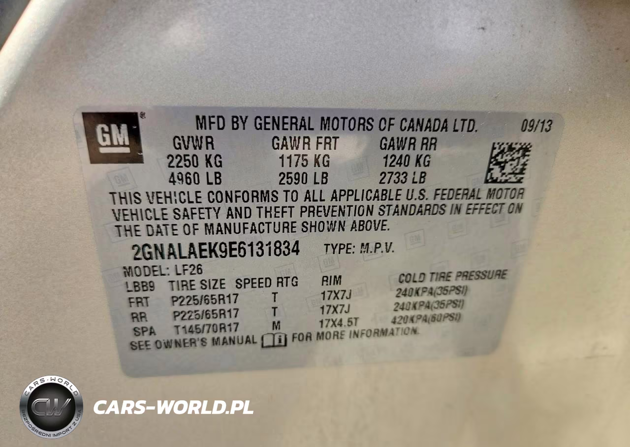 2014 Chevrolet Equinox Ls VIN:2GNALAEK9E6131834 - 14