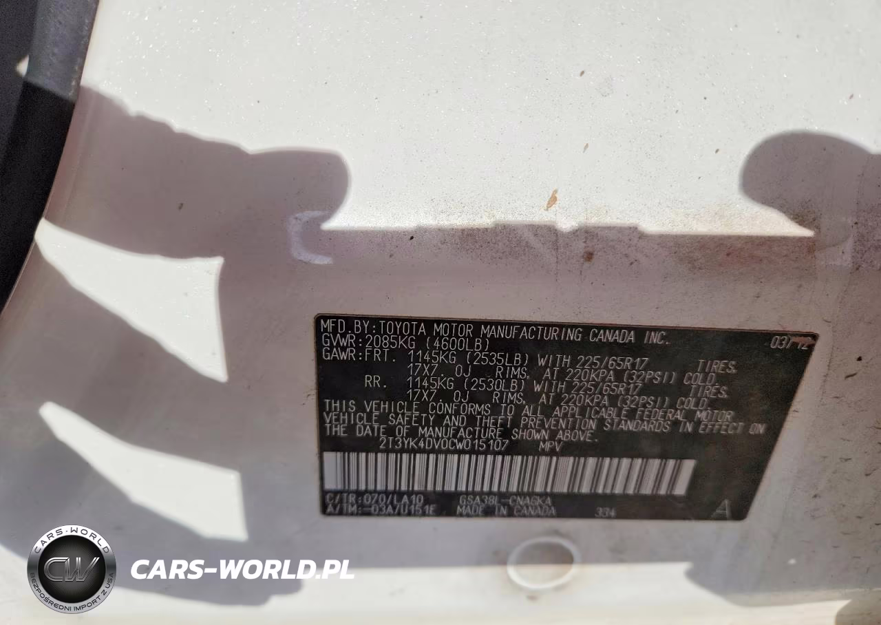 2012 Toyota Rav4 Limited VIN:2T3YK4DV0CW015107 - 13