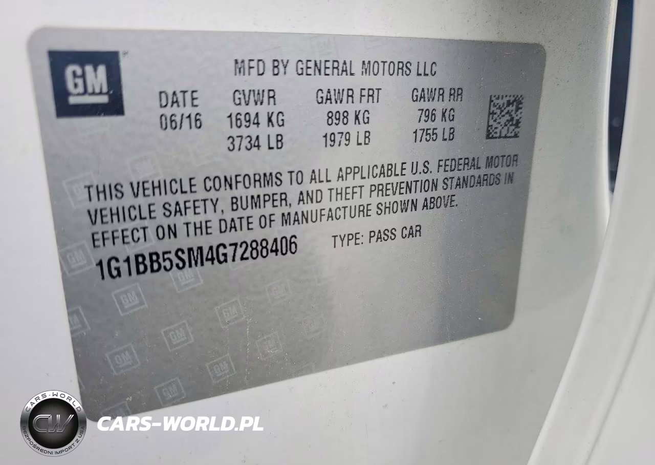 2016 Chevrolet Cruze L Manual VIN:1G1BB5SM4G7288406 - 12