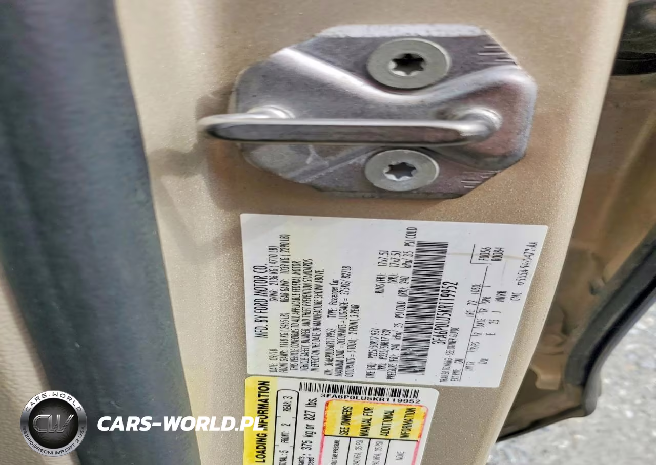 2019 Ford Fusion Se VIN:3FA6P0LU5KR119952 - 12