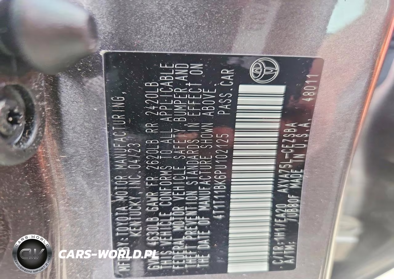 2023 Toyota Camry Se VIN:4T1T11BK6PU102125 - 12