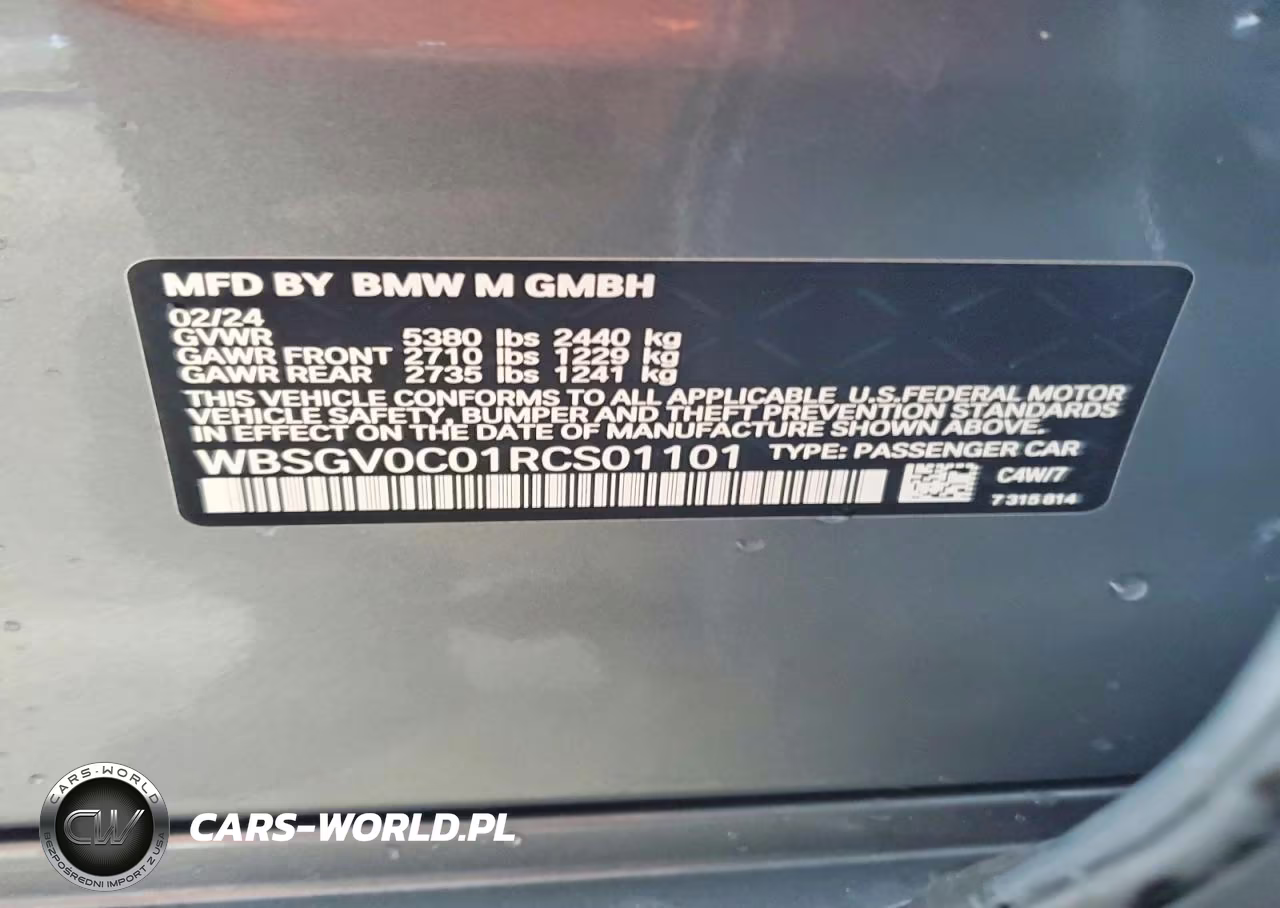 2024 BMW M8 VIN:WBSGV0C01RCS01101 - 12