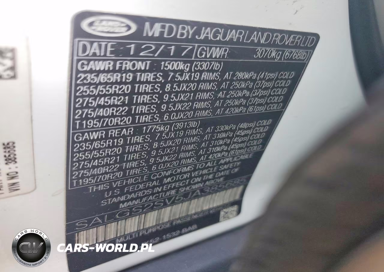 2018 Land Rover Range Rover Hse VIN:SALGS2SV5JA385685 - 12