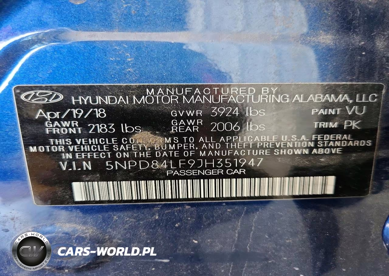 2018 Hyundai Elantra Sel VIN:5NPD84LF9JH351947 - 12
