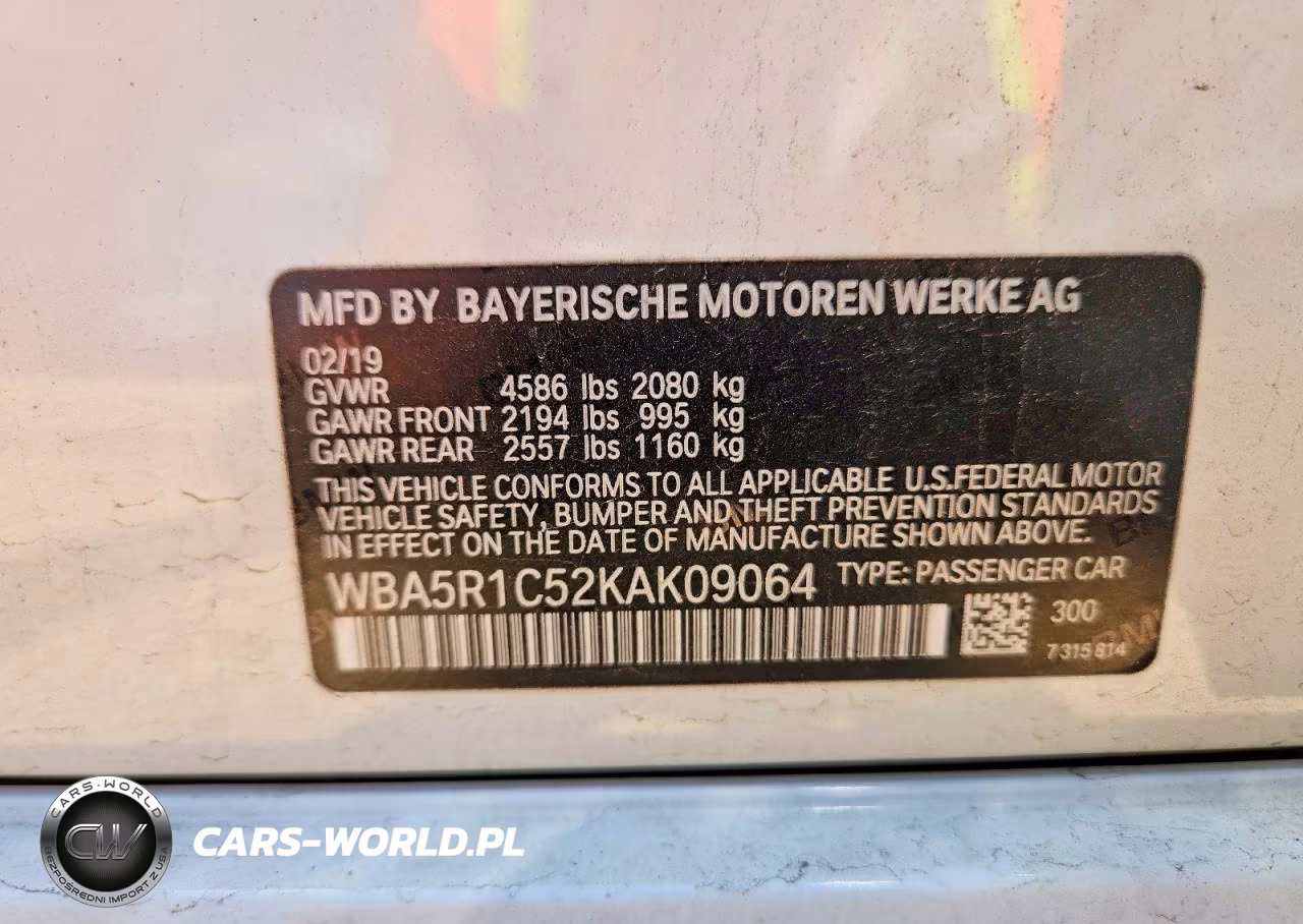 2019 BMW 330I VIN:WBA5R1C52KAK09064 - 12