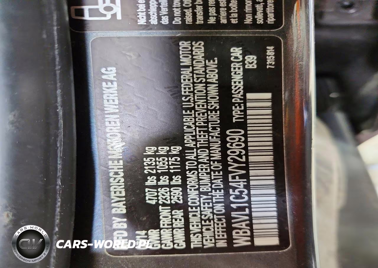 2015 BMW X1 xDrive28I VIN:WBAVL1C54FVY29690 - 13