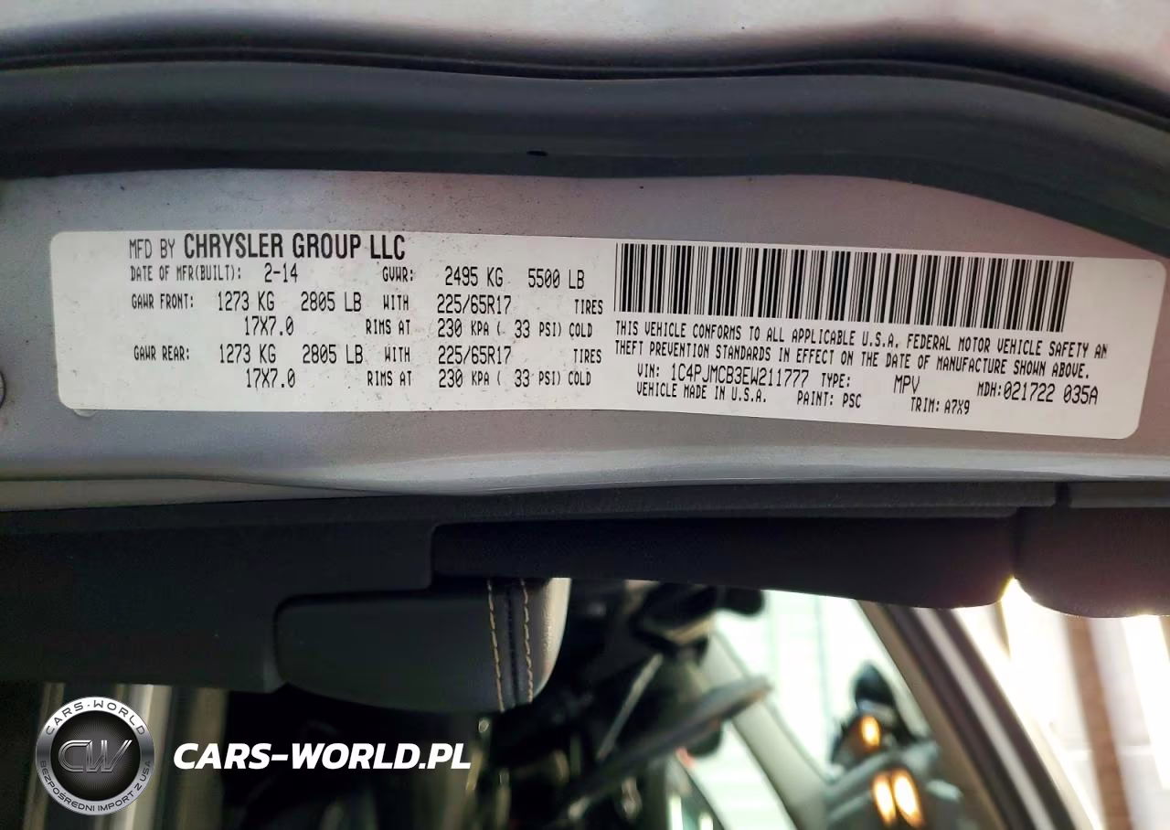 2014 Jeep Cherokee Latitude VIN:1C4PJMCB3EW211777 - 13
