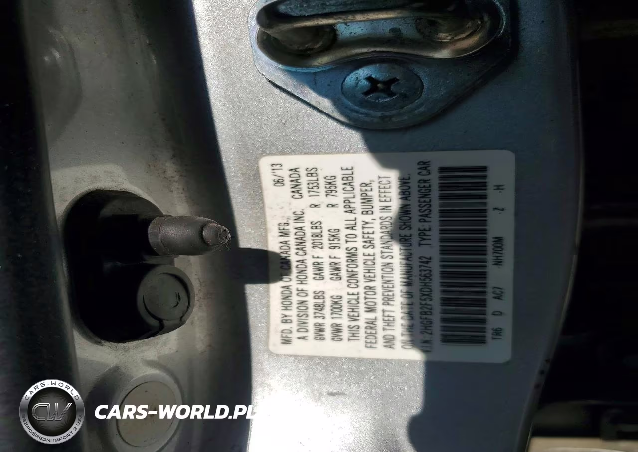 2013 Honda Civic Lx VIN:2HGFB2F5XDH563742 - 12