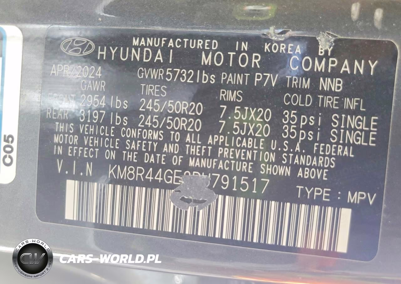 2024 Hyundai Palisade Sel Premium VIN:KM8R44GE3RU791517 - 13