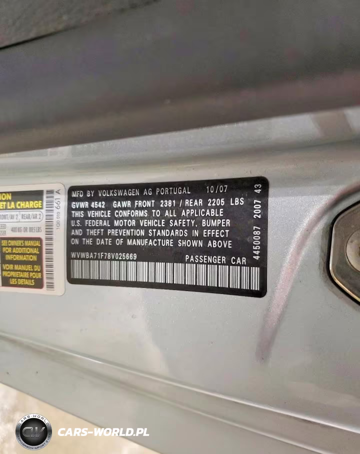 2008 Volkswagen Eos Turbo VIN:WVWBA71F78V025669 - 13
