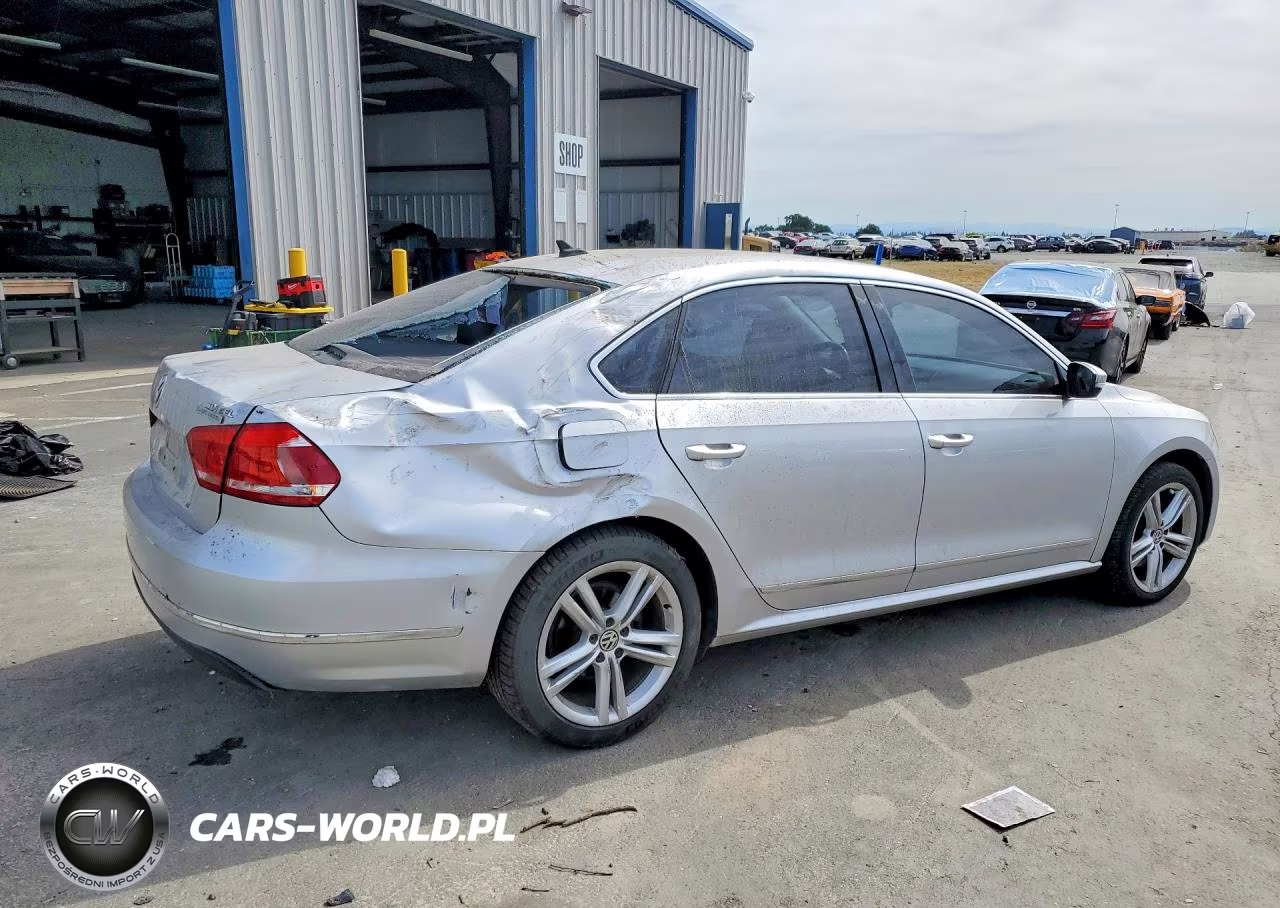 2013 Volkswagen Passat Sel VIN:1VWCN7A31DC074075 - 3